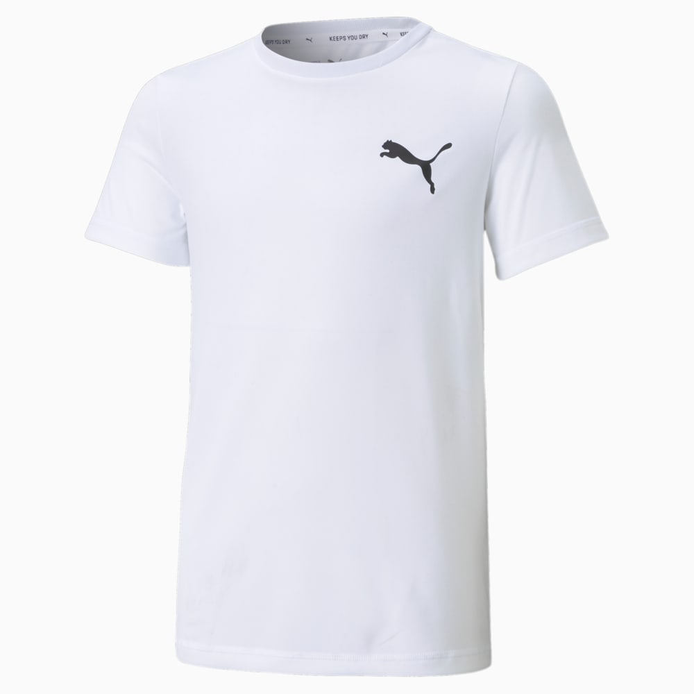 Изображение Puma Детская футболка Active Small Logo Youth Tee #1: Puma White