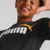 Зображення Puma Дитяча футболка Essentials+ Two-Tone Logo Youth Tee #2: Puma Black-Tangarine
