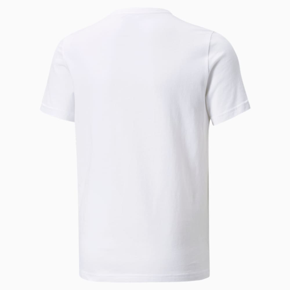 

PUMA - male - Детская футболка Essentials+ Two-Tone Logo Youth Tee – Puma White-high risk red –, Белый