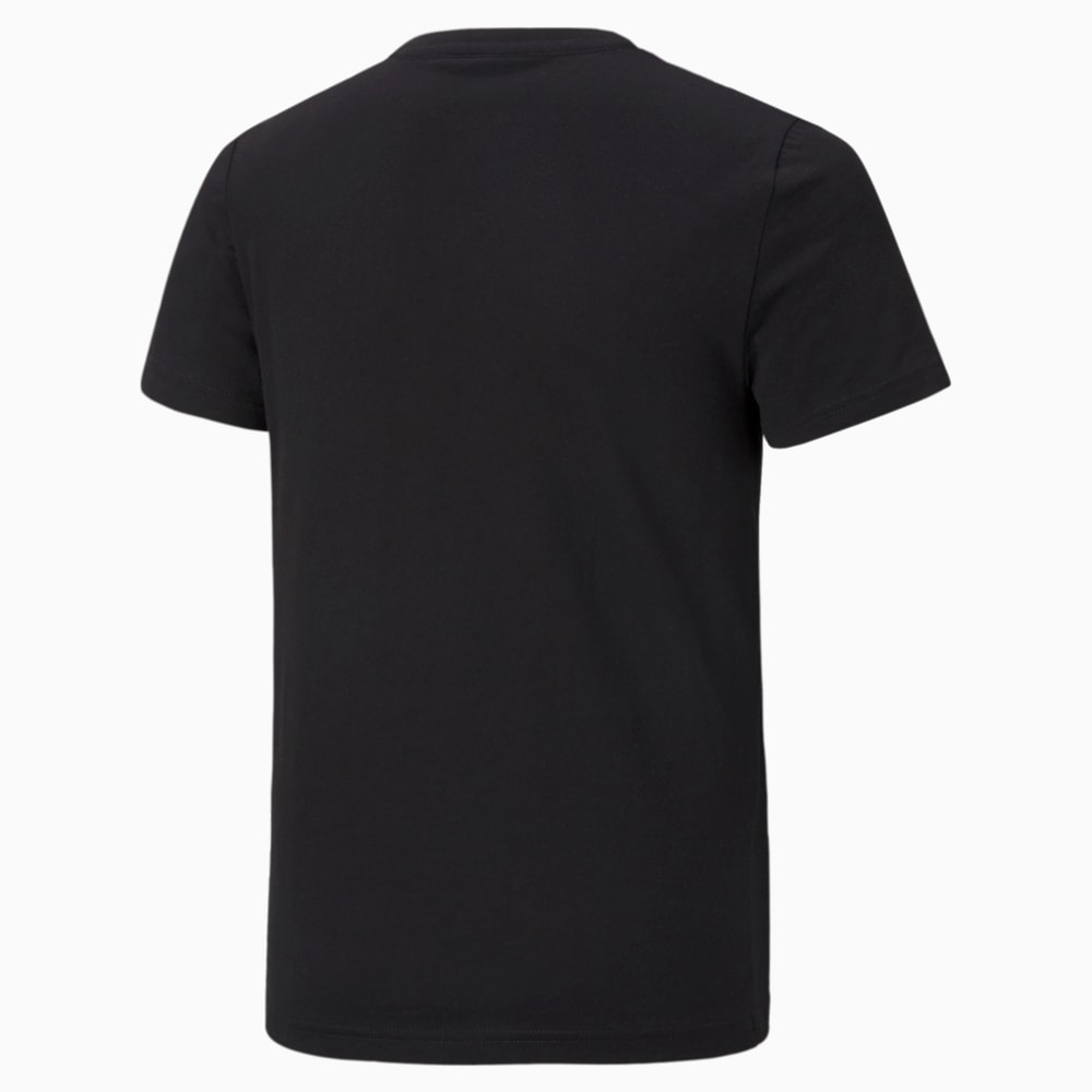 

PUMA - male - Детская футболка Essentials+ Two-Tone Logo Youth Tee – Puma Black-Green Flash –, Черный