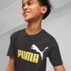 Зображення Puma Дитяча футболка Essentials+ Two-Tone Logo Youth Tee #4: Puma Black-Mustard Seed