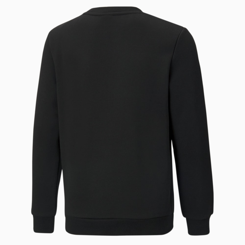 

PUMA - male - Детская толстовка Essentials+ Two-Tone Big Logo Crew Neck Youth Sweater – Puma Black-Green flash –, Черный