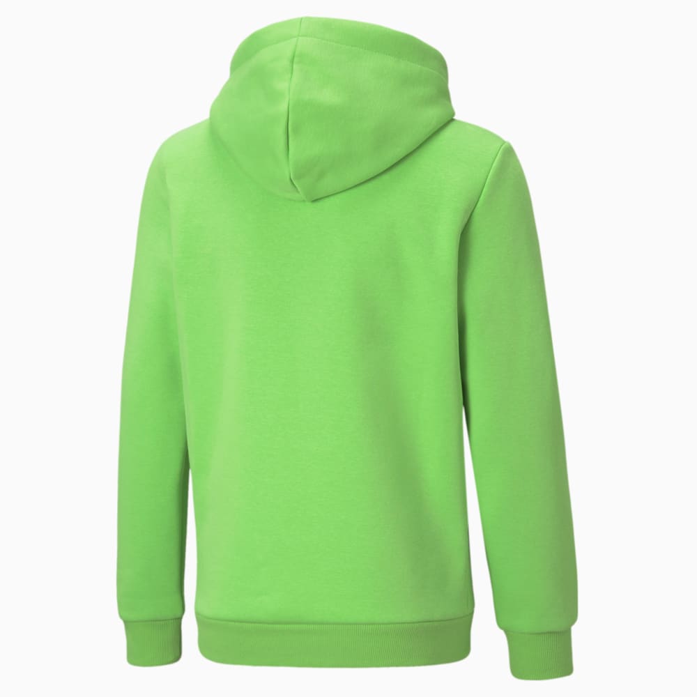 Изображение Puma Детская толстовка Essentials+ Two-Tone Big Logo Youth Hoodie #2: green flash