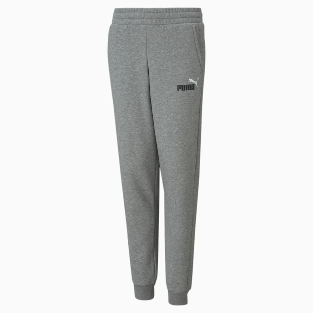 Зображення Puma Дитячі штани Essentials+ Two-Tone Logo Youth Pants #1: Medium Gray Heather