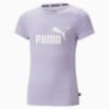 Изображение Puma Детская футболка Essentials Logo Youth Tee #5: Vivid Violet