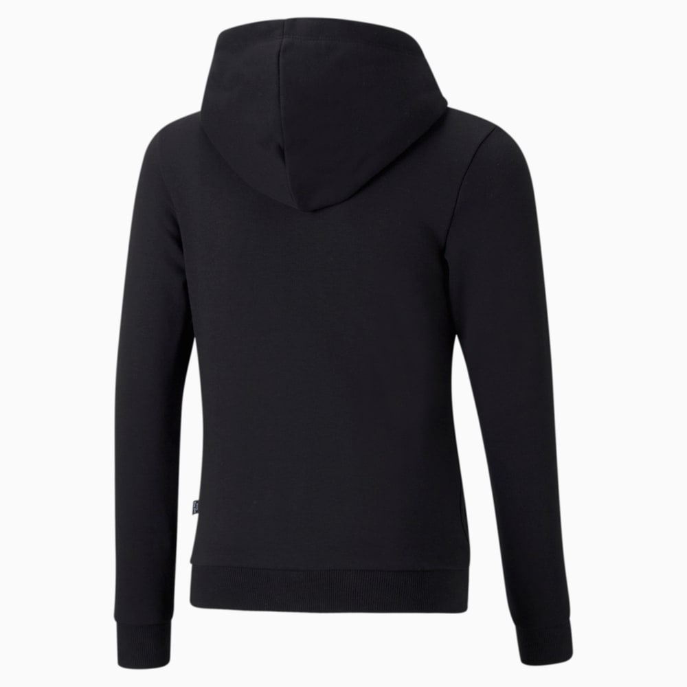 Essentials Logo Youth Hoodie Puma Black Puma 587030 01