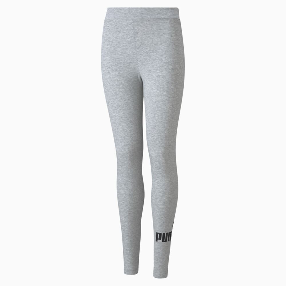 Изображение Puma Детские леггинсы Essentials Logo Youth Leggings #1: light gray heather