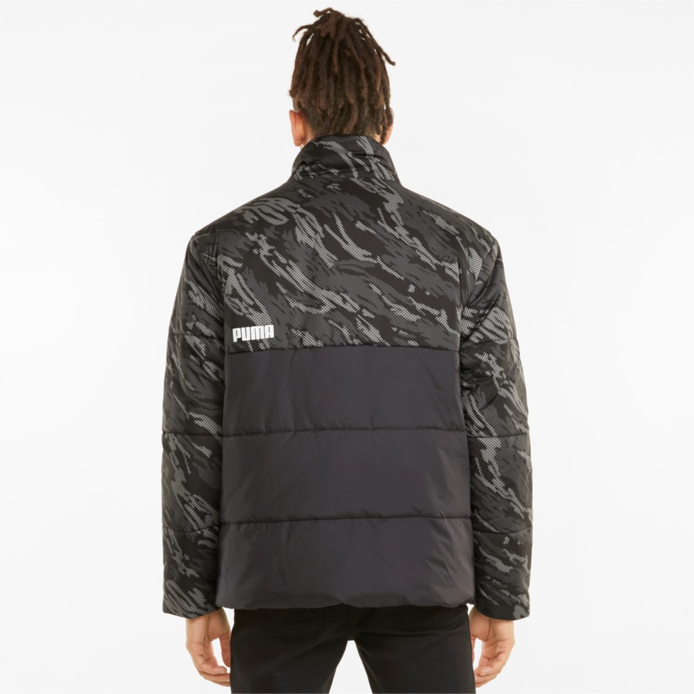 Изображение Puma Куртка Essentials+ Printed Padded Men’‎s Jacket #2: Puma Black