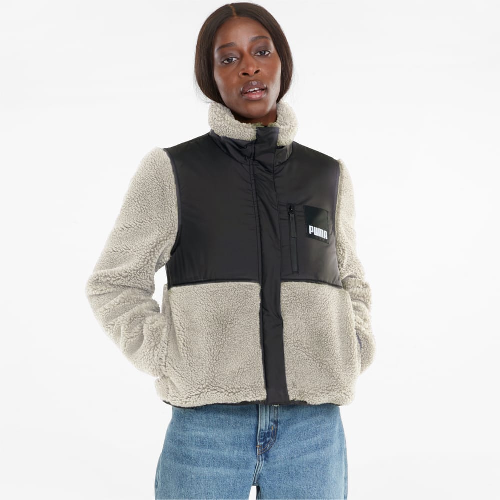 фото Бомбер sherpa hybrid women's jacket puma