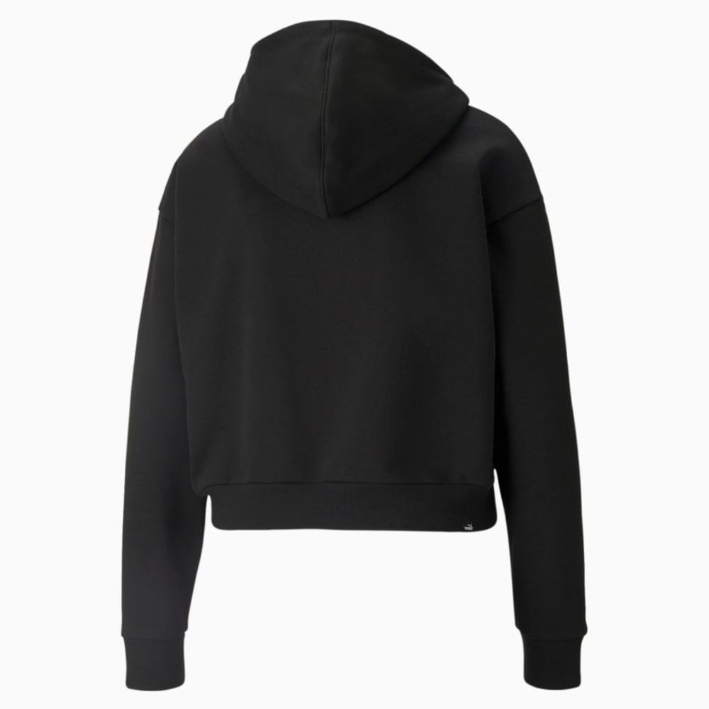 Зображення Puma Толстовка Essentials+ Embroidered Cropped Women's Hoodie #2: Puma Black