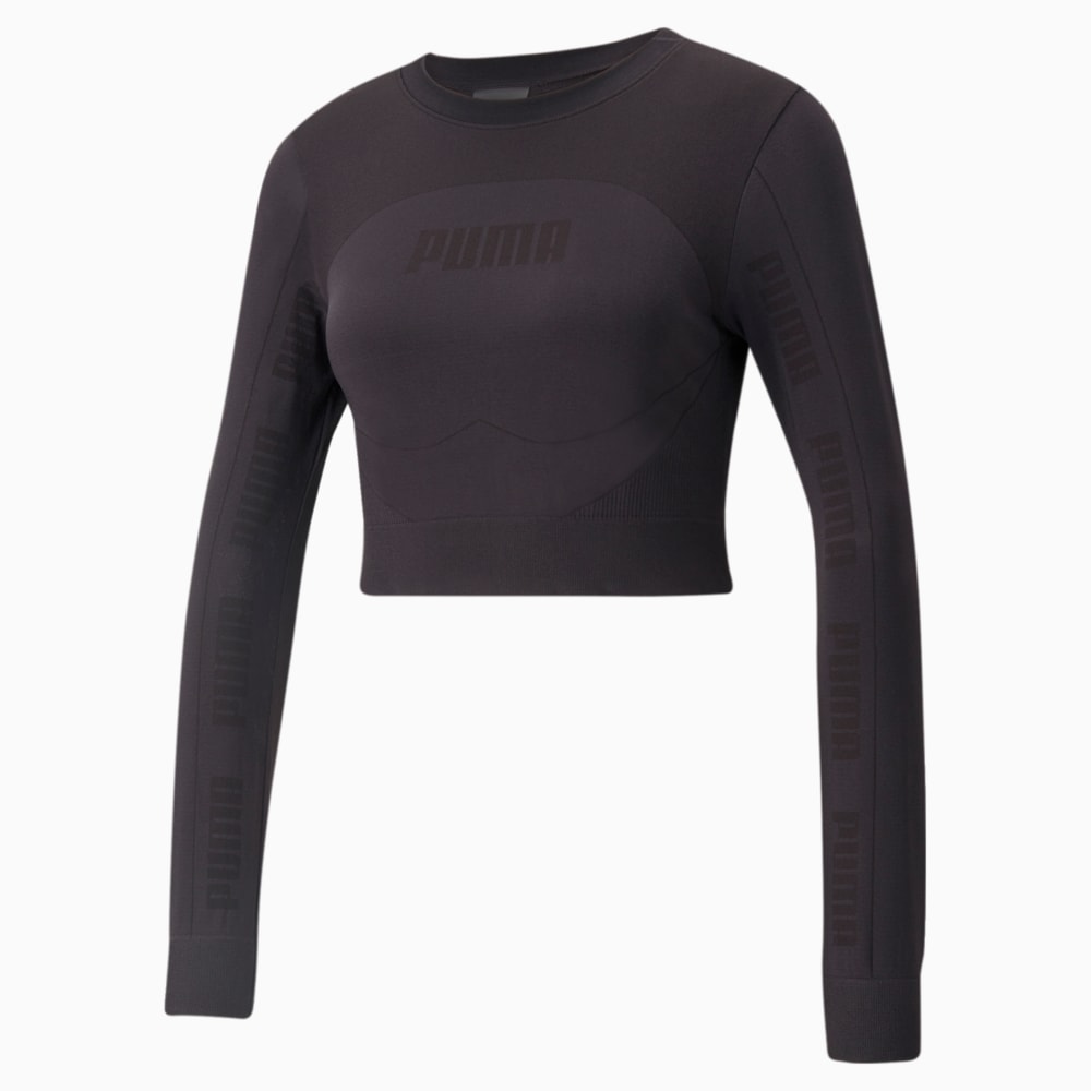 Зображення Puma Футболка з довгим рукавом Evostripe evoKNIT Long Sleeve Women's Tee #1: Puma Black