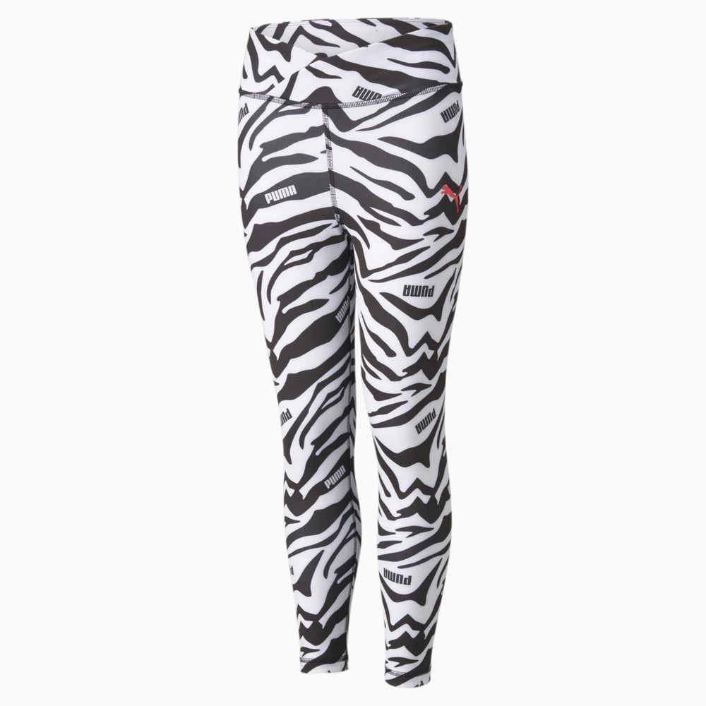 Изображение Puma Детские легинсы Modern Sports Printed 7/8 Youth Tights #1