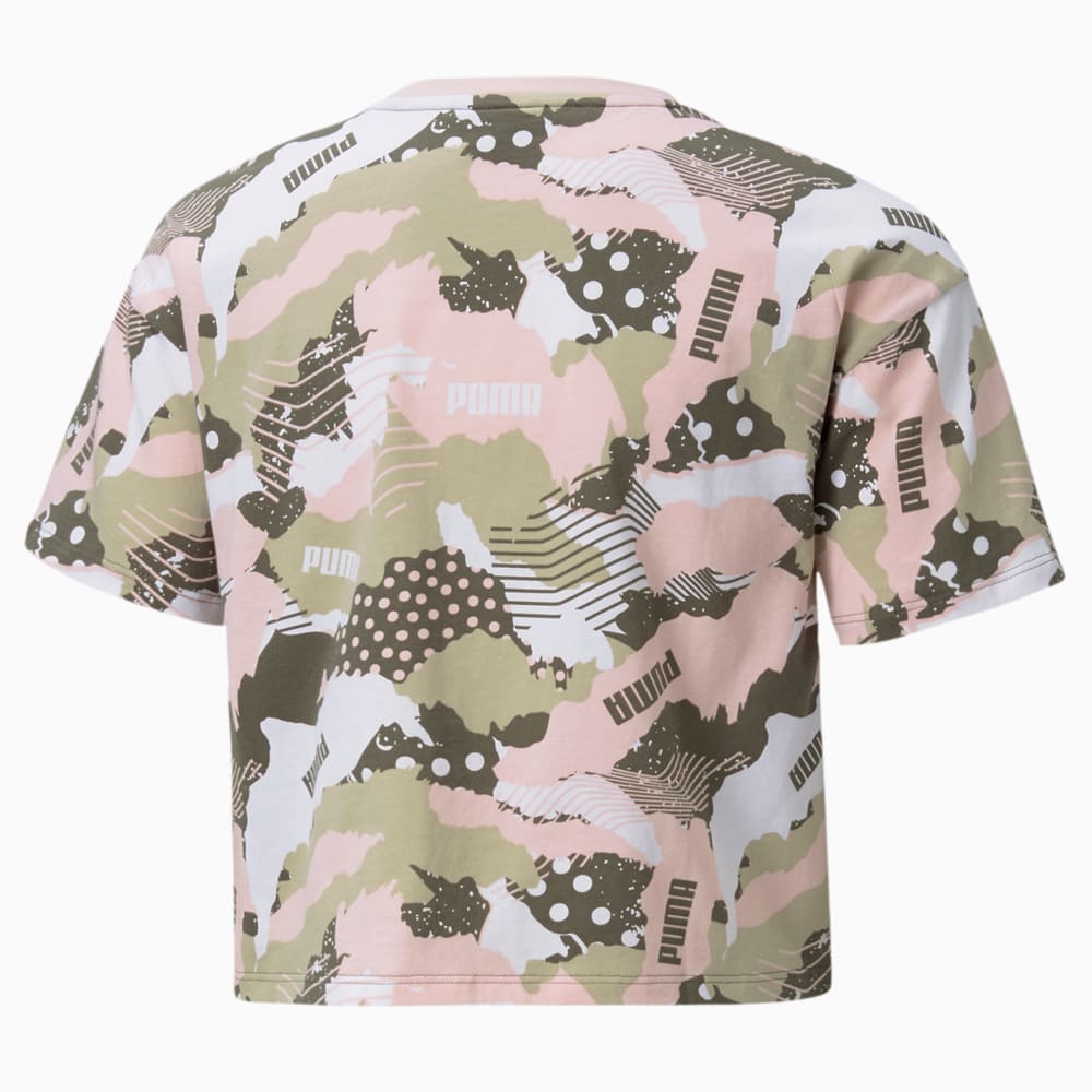 Зображення Puma Дитяча футболка Alpha Printed Youth Tee #2: Grape Leaf-AOP