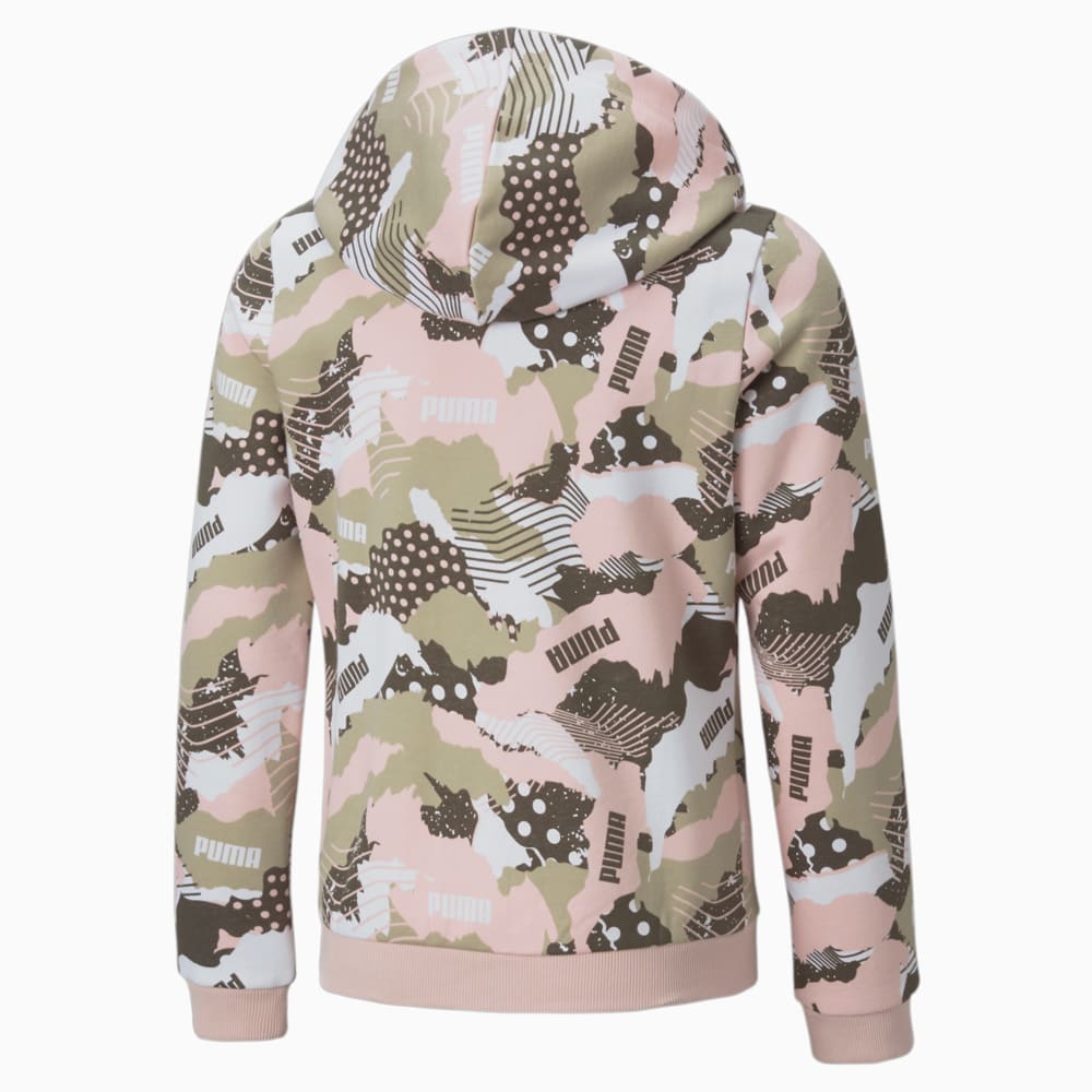 

PUMA - female - Детская толстовка Alpha Full-Zip Youth Hoodie – Grape Leaf-AOP –, Зеленый