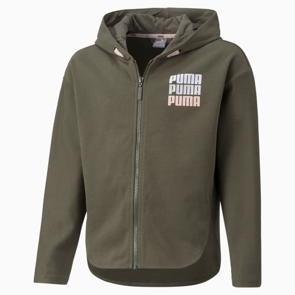 Зображення Puma Дитяча толстовка Alpha Full-Zip Youth Jacket #1: Grape Leaf