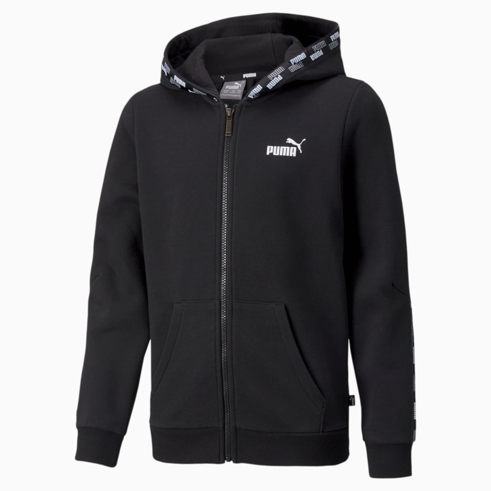 Зображення Puma Дитяча толстовка Power Full-Zip Youth Hoodie #1: Puma Black