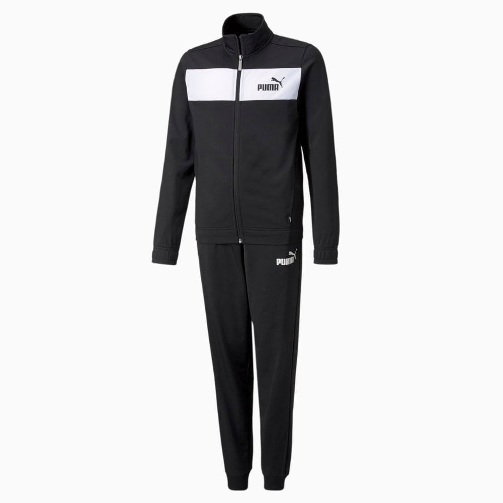 Изображение Puma Спортивный костюм Polyester Youth Tracksuit #1: Puma Black