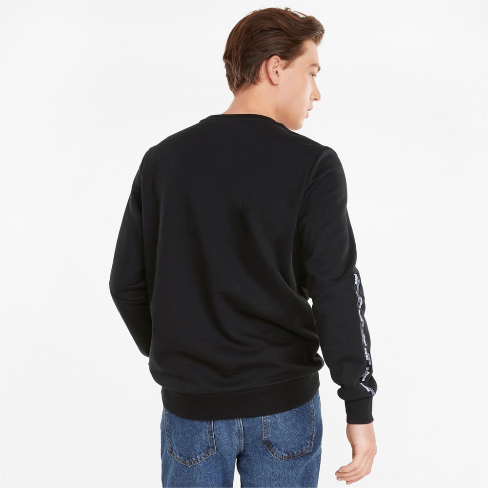puma tape tie waist crew sweatshirt