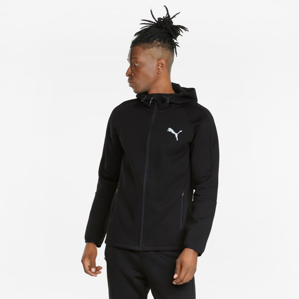 Зображення Puma Толстовка Evostripe Full-Zip Men's Hoodie #1: Puma Black