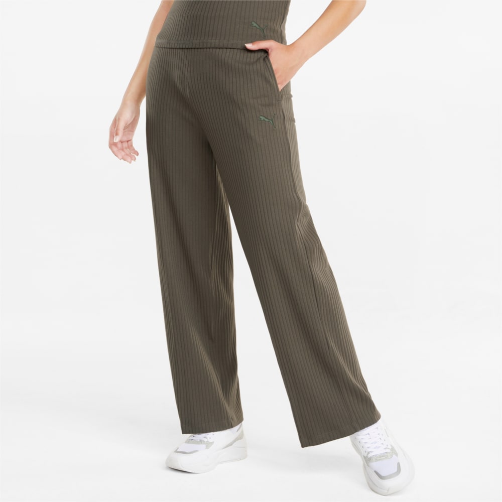 фото Штаны her ribbed wide women's pants puma