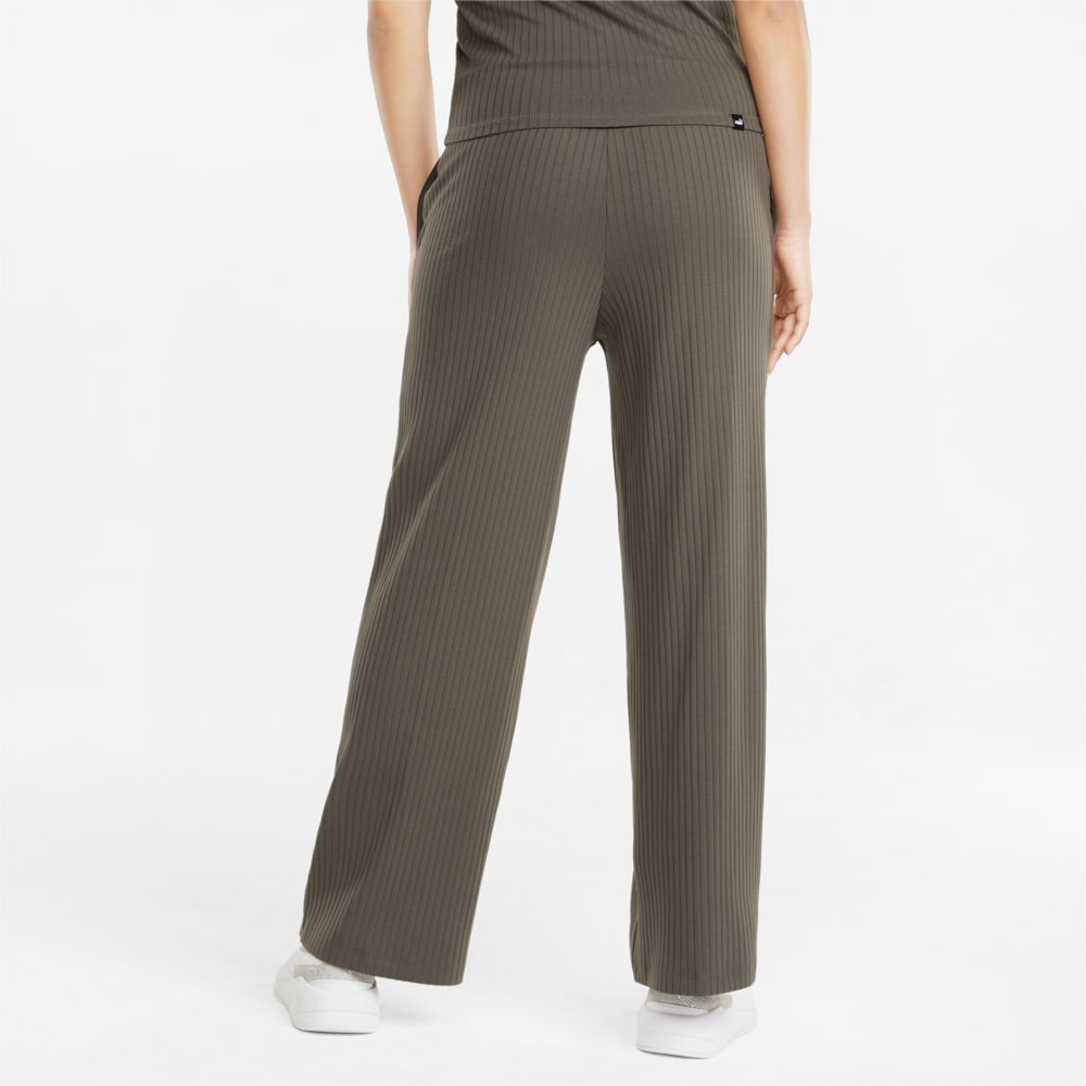 Image Puma HER Ribbed Wide Women's Pants #2