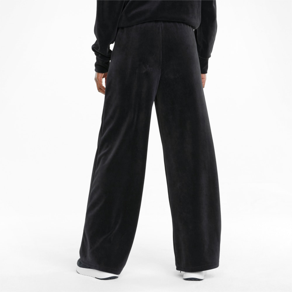 

PUMA - female - Штаны HER Velour Wide Women' Pants – Puma Black –, Черный