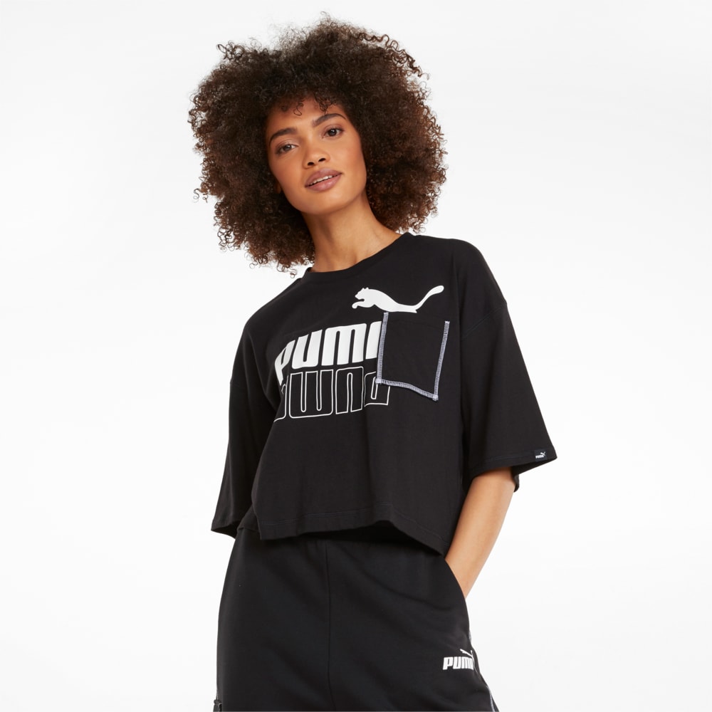 фото Футболка power boxy pocket women's tee puma