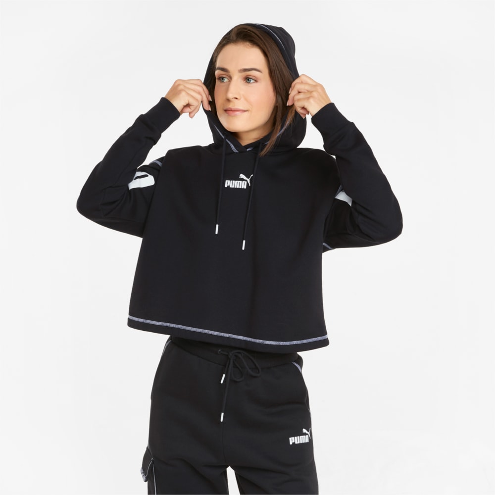 Изображение Puma Толстовка POWER Women's Hoodie #1: Puma Black