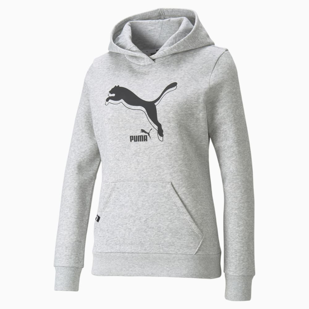 Зображення Puma Толстовка POWER Logo Women's Hoodie #1: light gray heather