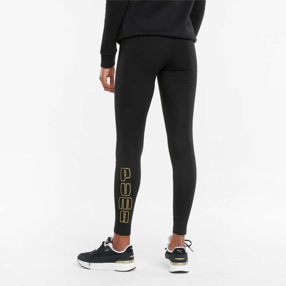 Puma gold shop and black leggings