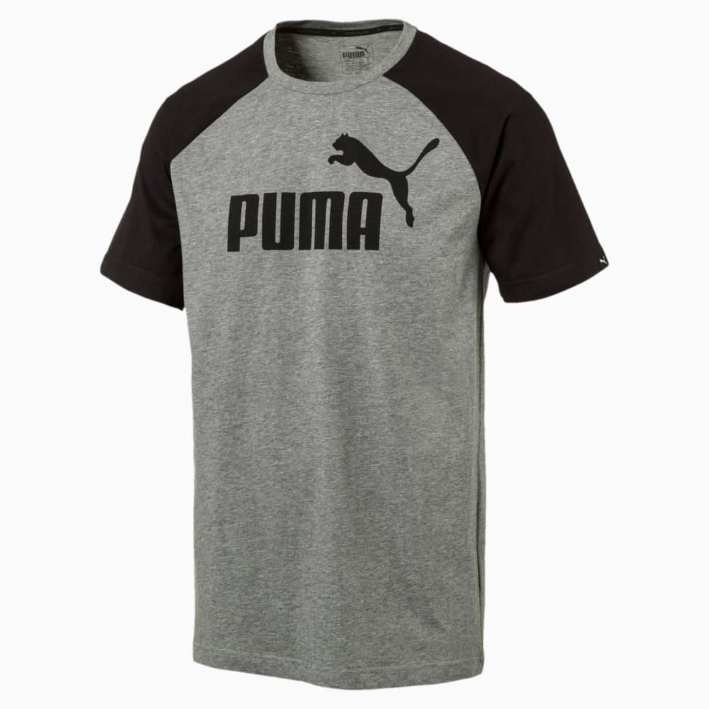 Görüntü Puma ESSENTIAL No.1 Logo Raglan Erkek T-Shirt #1