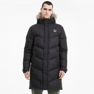 Parka pluma larga sales