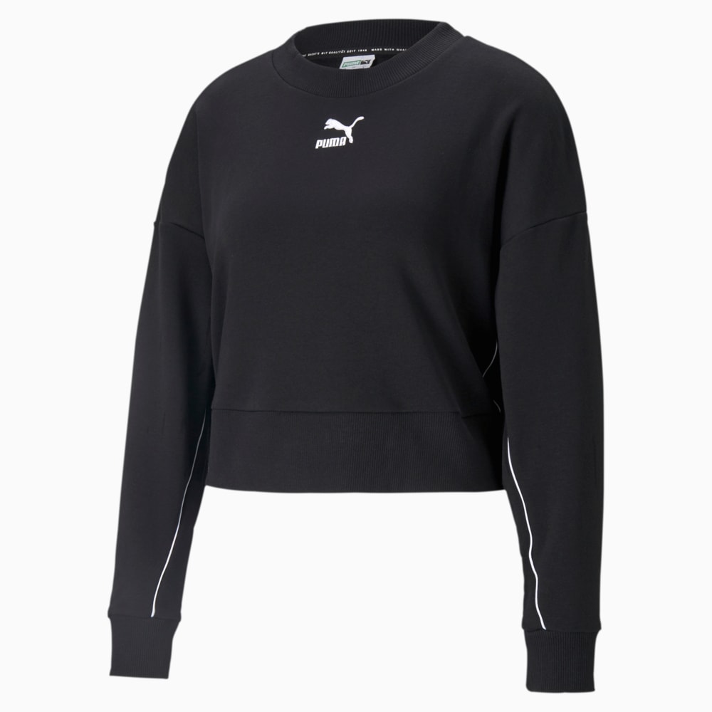 фото Толстовка classics cropped crew puma