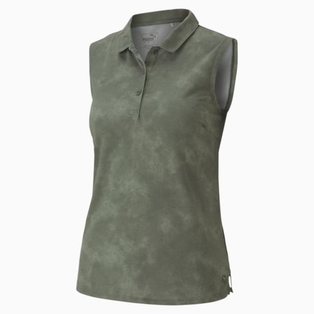 Image Puma Floral Dye Sleeveless Women's Golf Polo Shirt
