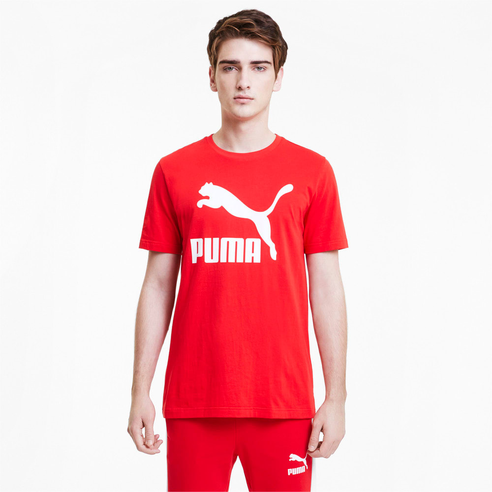 Classics Logo Erkek T Shirt Kirmizi Puma Puma Turkiye Resmi Alisveris Sitesi