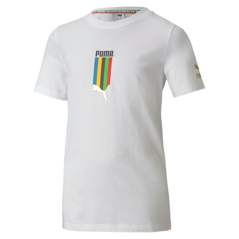 Tfs Graphic Cocuk T Shirt Beyaz Puma Puma Turkiye Resmi Alisveris Sitesi