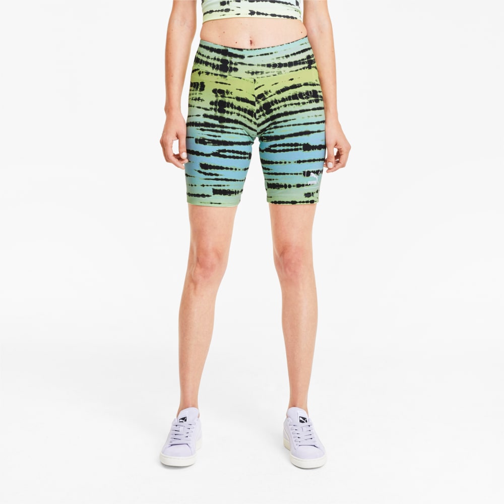 Зображення Puma Велосипедні шорти Tie Dye All-Over Printed Short Women’s Tights #1: Aquamarine-AOP