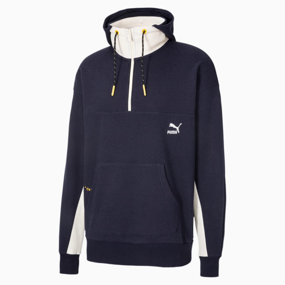 Изображение Puma Толстовка CSM Half-Zip Hoodie #1: Peacoat