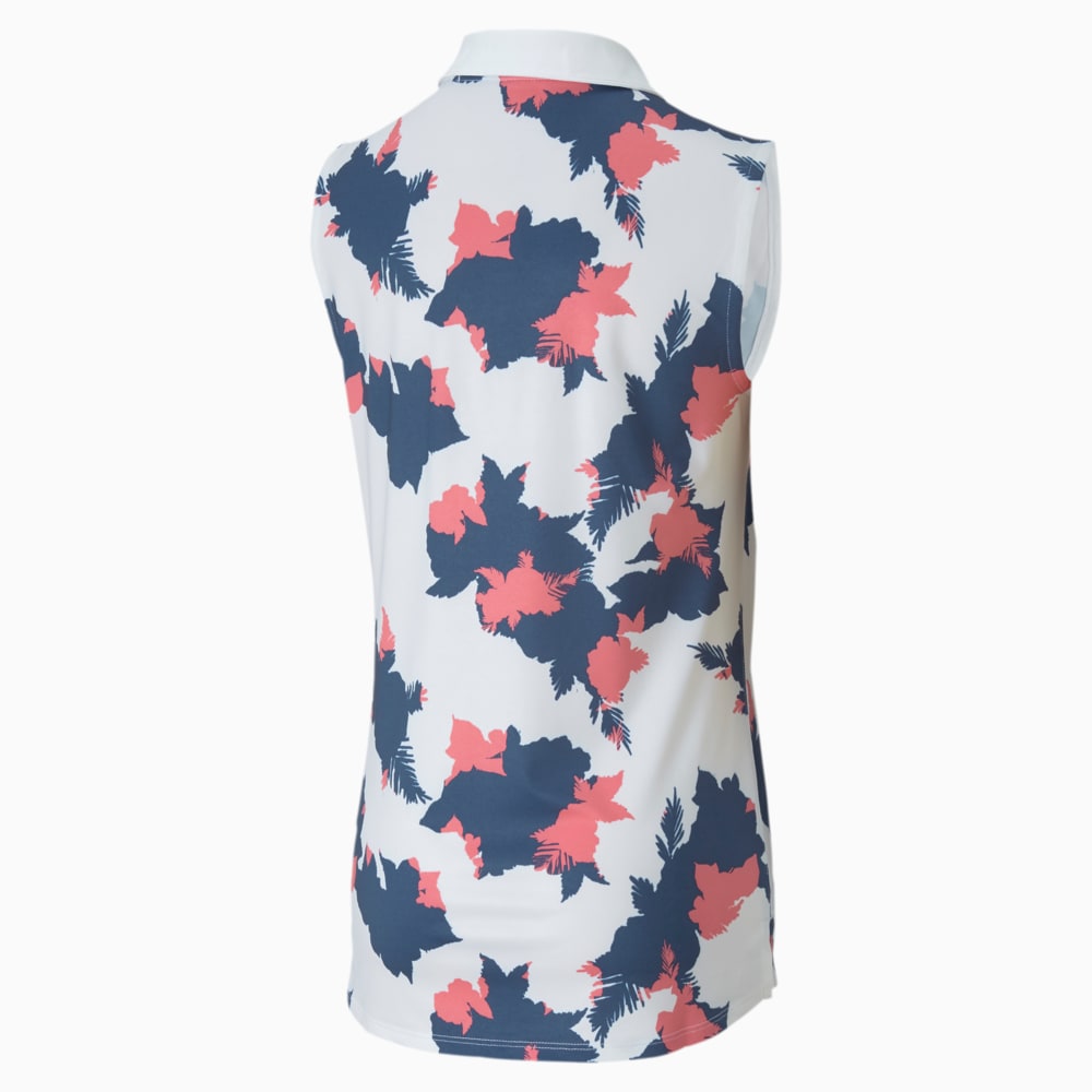 Image Puma Floral Sleeveless Girls' Golf Polo Shirt #2