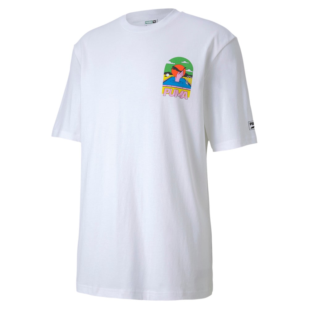 Downtown Baskili Erkek T Shirt Beyaz Puma Puma Turkiye Resmi Alisveris Sitesi