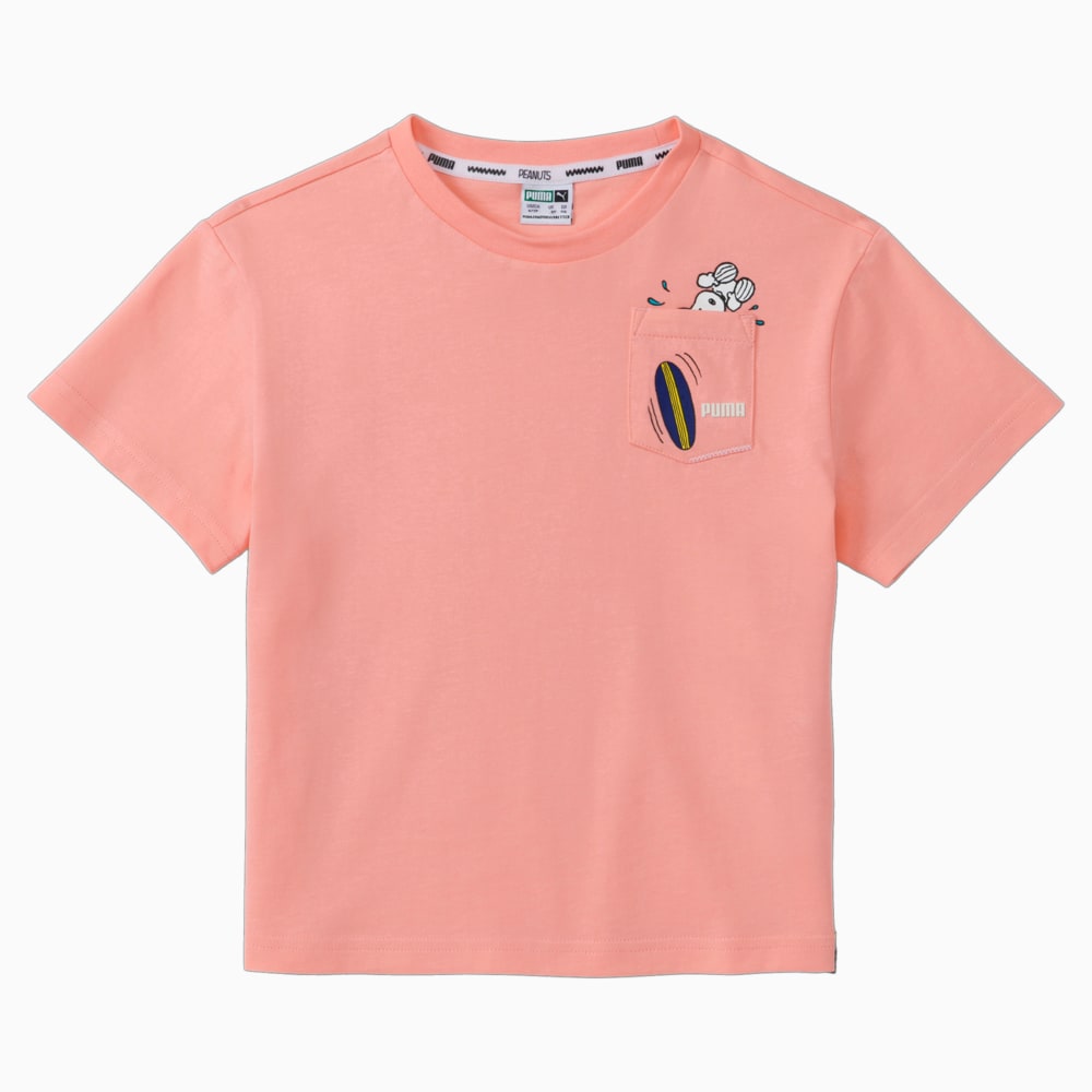 Зображення Puma Дитяча футболка PUMA x PEANUTS Kids' Tee #1: Apricot Blush
