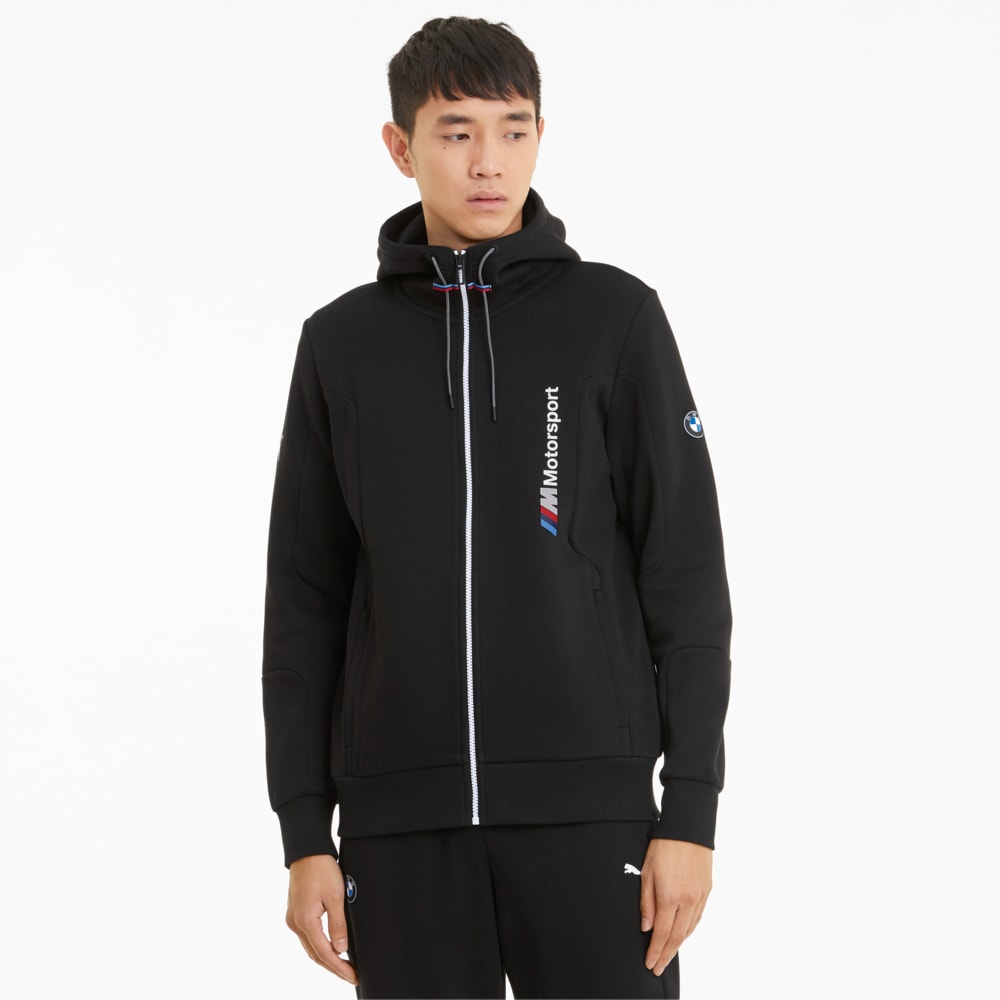 Зображення Puma Толстовка BMW M Motorsport Hooded Men's Sweat Jacket #1: Puma Black