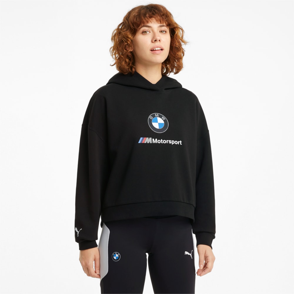 Зображення Puma Толстовка BMW M Motorsport Essentials Women's Hoodie #1: Puma Black