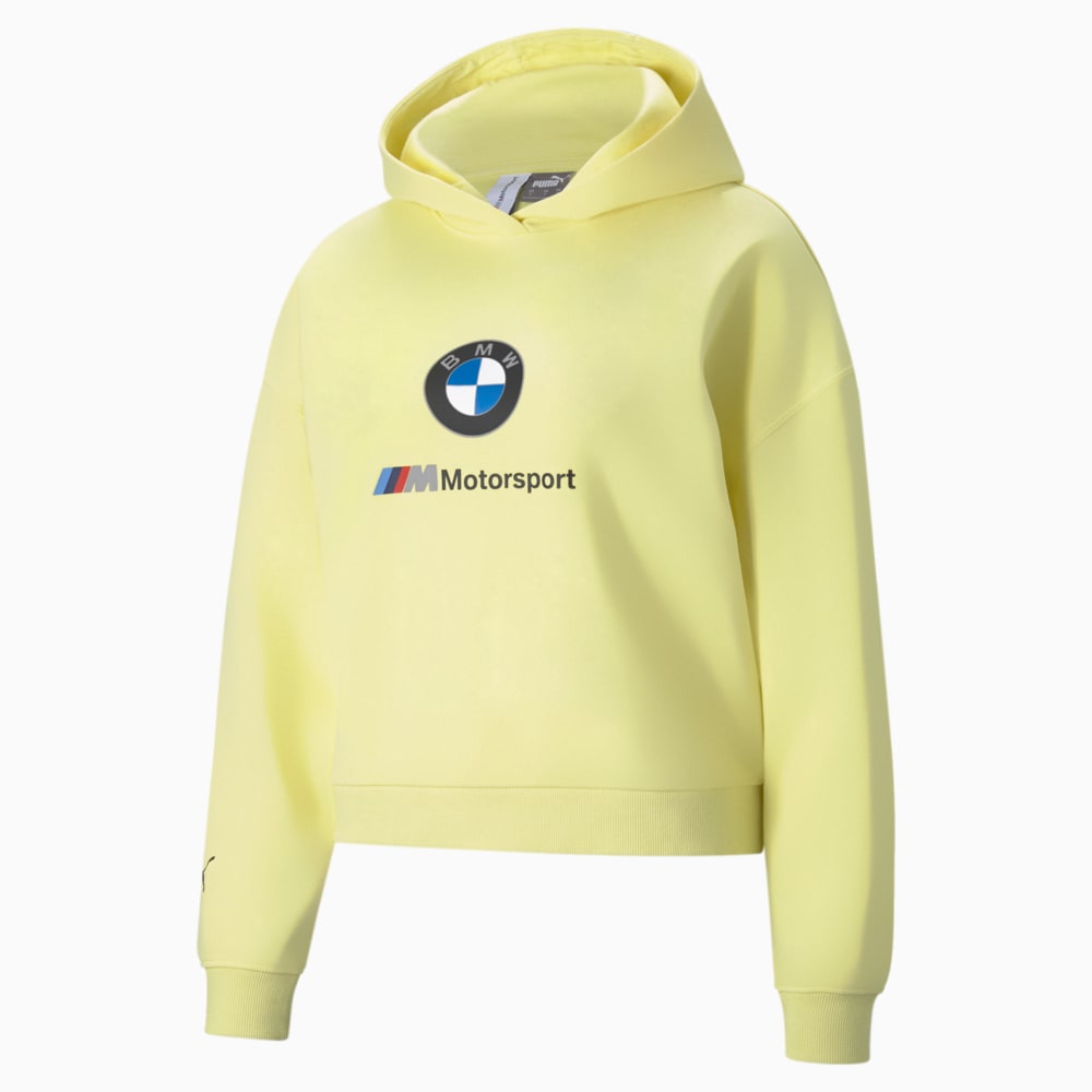 Зображення Puma Толстовка BMW M Motorsport Essentials Women's Hoodie #1: SOFT FLUO YELLOW