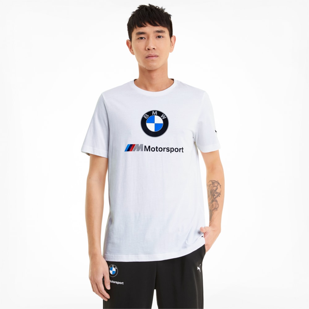 Зображення Puma Футболка BMW M Motorsport Essentials Logo Men's Tee #1: Puma White