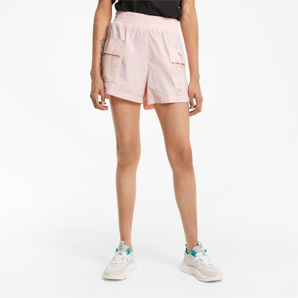 Изображение Puma Шорты Evide Woven Women's Shorts #1: Cloud Pink