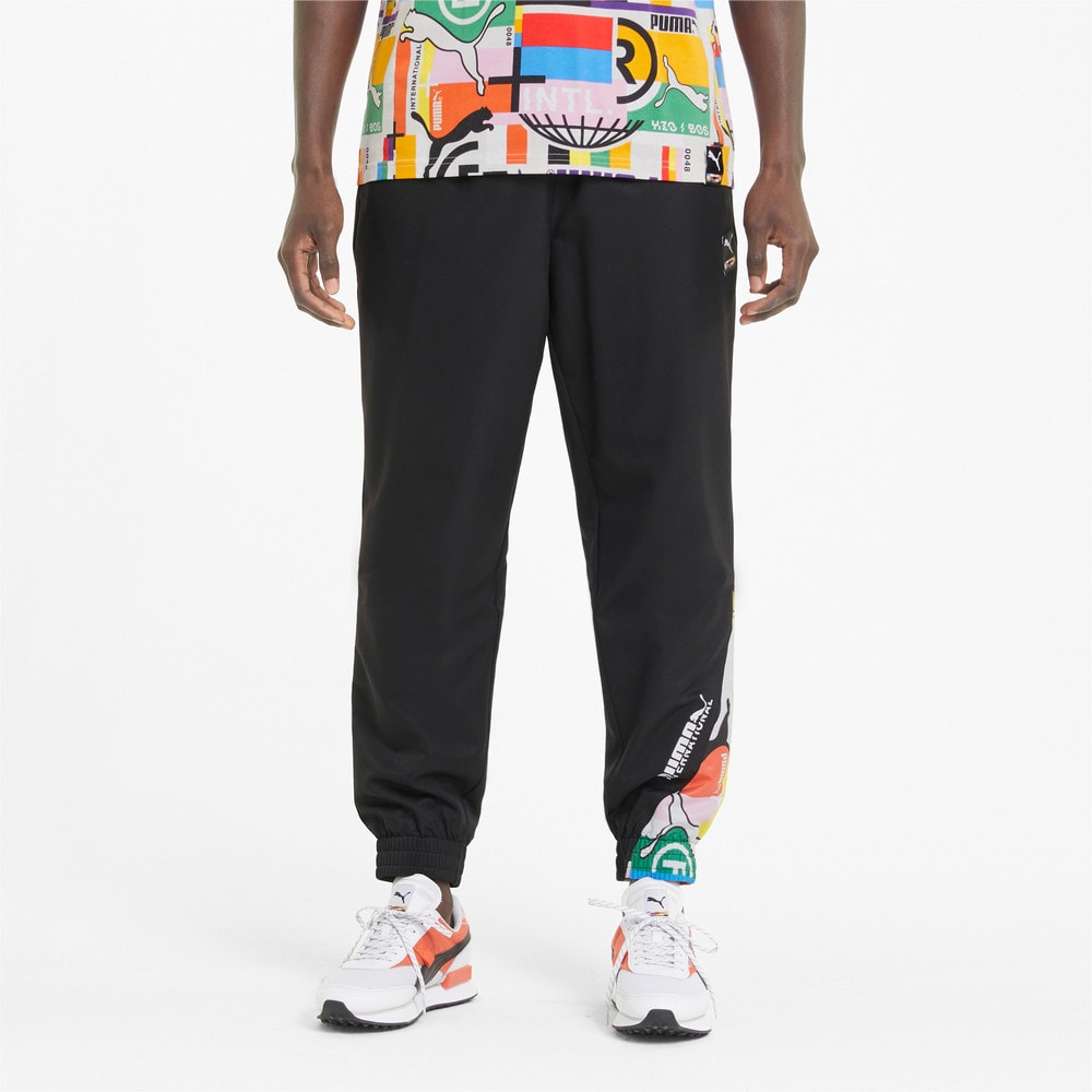 puma international woven erkek track esofman alti siyah puma puma turkiye resmi alisveris sitesi