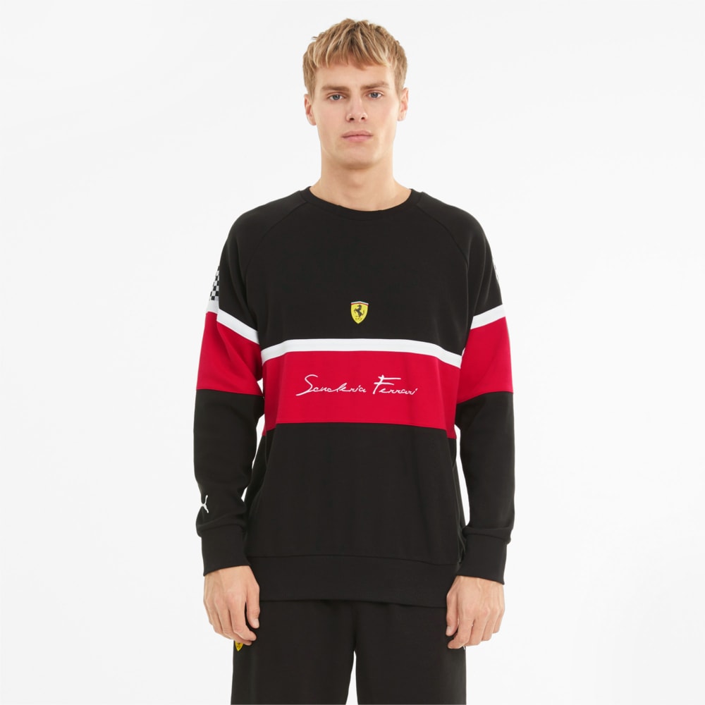 Зображення Puma Толстовка Scuderia Ferrari XTG Crew Neck Men's Sweater #1: Puma Black