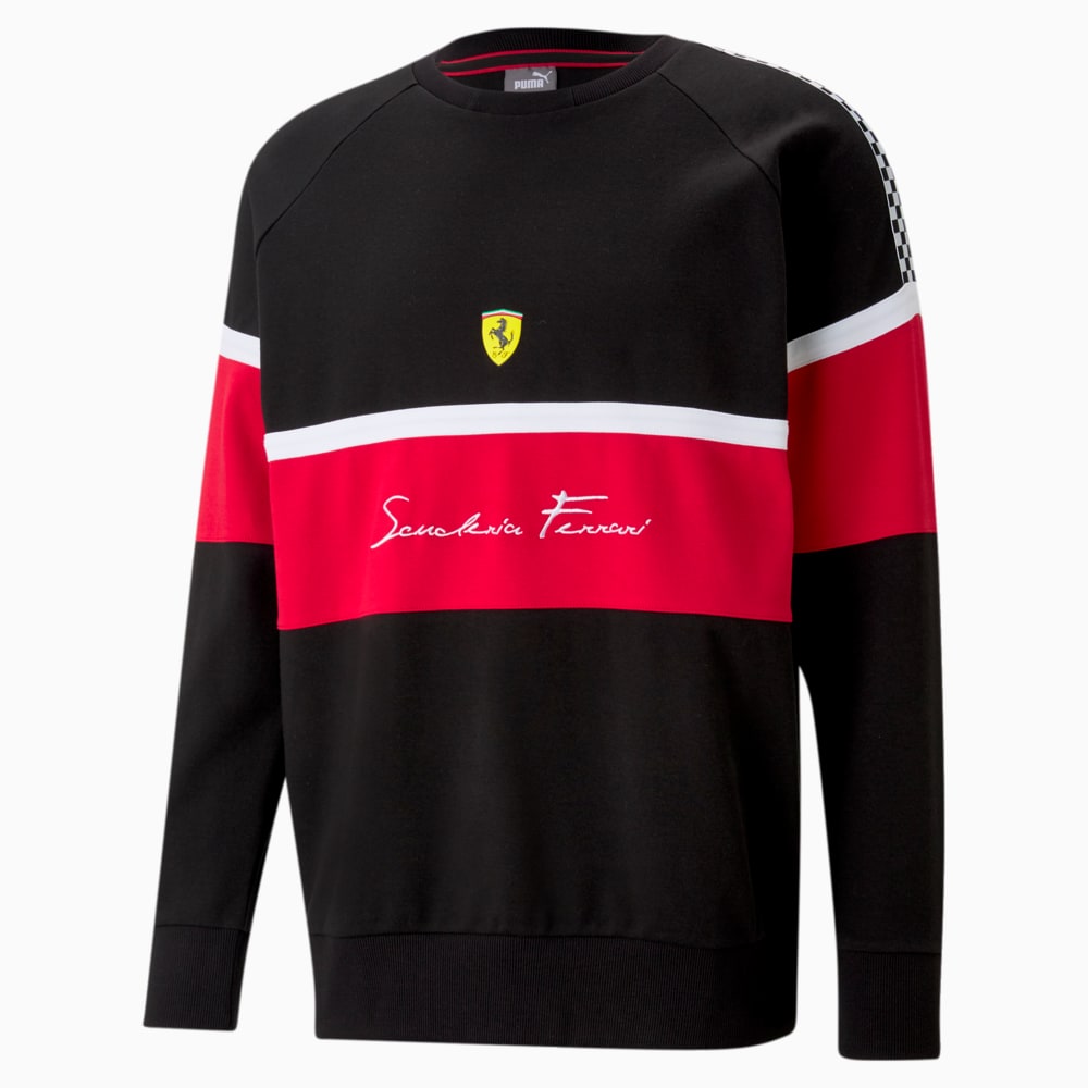 Scuderia Ferrari XTG Crew Neck Men s Sweater Puma Black Puma 599816 01