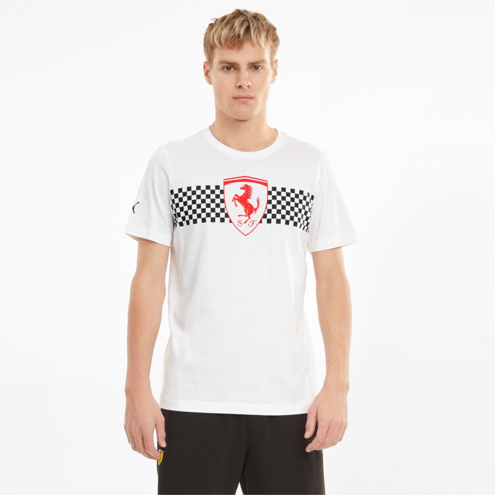 фото Футболка scuderia ferrari chequered flag men's tee puma